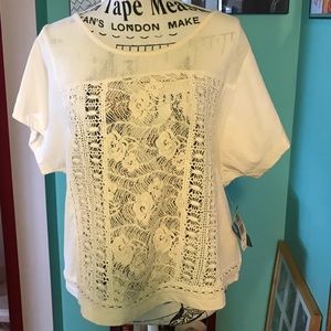 Element crochet front shirt